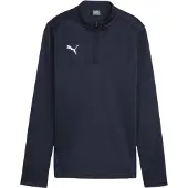 Puma Damen Langarm Shirt teamGOAL Training 1/4 Zip Top 658631-06 XL - Navy-White - XL