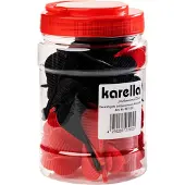 Karella Ersatzflights Softdarts PVC 50er-Set Rot und Schwarz
