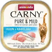 Animonda Carny Sparpaket Adult Pure & Mild 64 x 100 g - Huhn + Kabeljau