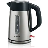 Bosch TWK4P440, 1,7 l, 2400 W, Schwarz, Edelstahl, Edelstahl, Wasserstandsanzeige, Überhitzungsschutz