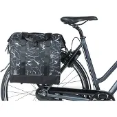 Basil Grand Flower Hook-on Fahrradtasche 23l Schwarz Schwarz One Size