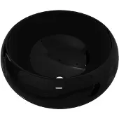 vidaXL Waschbecken Keramik Rund Schwarz 40 x 15 cm
