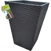 Keter Rattan Planter M 55 4L puķu pods pelēks 29192301939