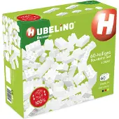 Hubelino Bausteine weiß - 60-teiliges Set - kompatibles Konstruktionsspielzeug
