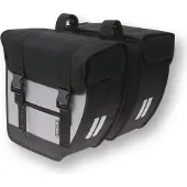 Basil Tour Double-Tasche – für den Gepäckträger schwarz/silber 17075