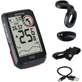 Sigma Rox 4.0 Endurance HR Set 01068 / 01069 GPS Fahrradcomputer 41 Stunden Akkulaufzeit Navi Fahrradtacho Komoot Höhenmessung : weiß