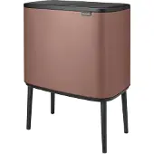 Brabantia Bo Touch Bin 11 + 23 Liter Satin Taupe Mülleimer