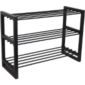 Loft42 Hall Doppel-Schuhregal – Metall – Schwarz