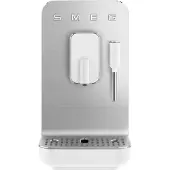 Smeg BCC02BLMEU/WHMEU/TPMEU/RDMEU/BLMUK Vollautomatische Espressomaschine, Edelstahlgehäuse, Integriertes Mahlwerk, Milchaufschäumer
