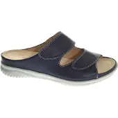 Hartjes Pantolette Breeze 122.1114/99 47.00, Glattleder, Blau, Fußbett zum Wechseln 39
