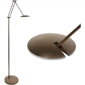 Highlight Klassische Leselampe Sapporo Kupferbronze Ø 23cm