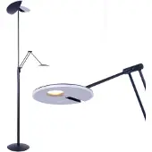 Highlight Design-Leseleuchte Sapporo schwarz Ø 29cm