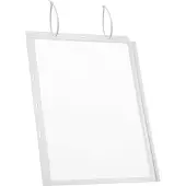 Durable Plakattasche , A3 Hoch- & Querformat, 2-seitig, für bis zu 2 Blatt, Kabelbinder, wasserdicht, B 350 x T 0,6 x H 460 mm, transparent, 5 Stück