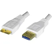 DINIC USB A/Micro-USB B 2m, 2 m, USB A, Micro-USB B, USB 3.2 Gen 1 (3.1 Gen 1), Männlich/Männlich, Weiß