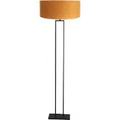 Steinhauer Stehleuchte 160cm Stang schwarz mit goldener Kapuze
