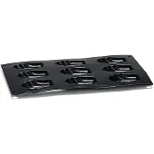 Patisse Madeleine-Form 29 x 17 cm Silikon schwarz 9 Fächer