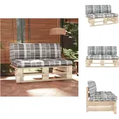 vidaXL Outdoor-Mittelsofa Paletten Imprägniertes Kiefernholz