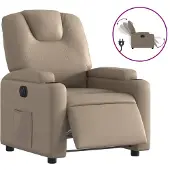 vidaXL Relaxsessel Elektrisch Cappuccino-Braun Kunstleder