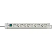 Brennenstuhl Premium-Line Steckdosenleiste 10-fach lichtgrau 3m H05VV-F 3G1,5, 1955500100