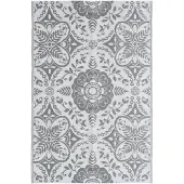 vidaXL Outdoor-Teppich ARAKIL Hellgrau 190x290 cm PP