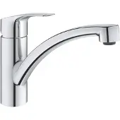 GROHE Eurosmart Einhand-Spültischarmatur, Ausladung 227mm, schwenkbar, EcoJoy, 3328130E