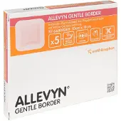 Allevyn Gentle Border 10x10 cm Schaumverb. 5 St Verband