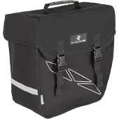 M-Wave Amsterdam Single, Hinten, Fahrradtasche, Polyester, Schwarz, Grau, 18 l, 180 mm