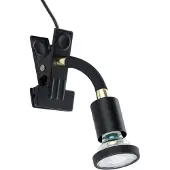 Eglo Klemmpunkt Parrini Schalter – schwarz/Messing – 1x GU10