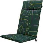Madison Tuinstoelkussen hohe Rückenlehne 50x120 cm Joah grün, wasserabweisend, 50% Baumwolle, 50% Polyester