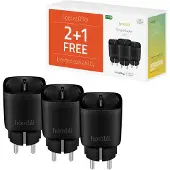 Hombli Smart Plug Schwarz 3er-Pack