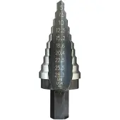 Stanley Trappebor 5-28,3mm 10 trin 5-7,5-10-12,5-15,2- 18,6-20,4-22,5-25,5-28,3 skaft Ø13mm