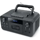 Muse | Tragbarer CD-Radio-Kassettenspieler mit Bluetooth | M-182 DB | AUX-Eingang | Schwarz