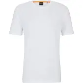 BOSS für Herren. 50508584 Tales T-shirt weiß (L), Lässig, Baumwolle, Kurzarm
