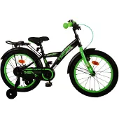 Volare Thombike Kinderfahrrad - Jungen - 18 Zoll - Schwarz Grün