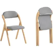 SoBuy FST92-N Klappstuhl mit gepolstertem Sitz - Max. 120 kg - Grau