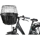 Animal Boulevard Rattan Fahrradkorb für Lenker - schwarz