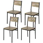 SoBuy FST72-Nx4 Esszimmerstuhl - 4er-Set - Industrie - Max. 150 kg