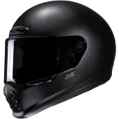 HJC V10 Matt Schwarz Semi Matt Schwarz Integralhelm Größe XS