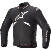Alpinestars T-GP R V3 Drystar wasserdichte Motorrad Textiljacke, schwarz/weiß, XL