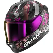 Shark SKWAL i3 Hellcat Mat Schwarz Chrom Lila KUV Integralhelm Größe M