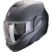 Scorpion Exo-Tech Evo Pro Solid Matt Pearl Schwarz Klapphelm Größe L