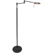 Steinhauer Turound LED-Leseleuchte mit Gelenkarm-Schwarz-Rauchglas-mit Tunable White (2200K - 4000K)