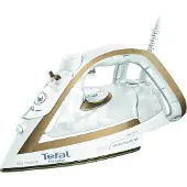 Tefal Puregliss FV8042, Trocken- & Dampfbügeleisen, Durilium AirGlide Autoclean soleplate, 2 m, 280 g/min, Bronze, Weiß, 50 g/min