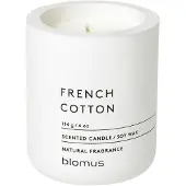 Blomus Duftkerze Fraga French Cotton Lily White 24 Stunden (6,5 x 8 cm)