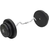 vidaXL Curlstange mit Gewichten 60 kg
