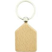 Combicraft Holz Schlüsselanhänger Haus 45x35 mm - 25 Stück - Ohne Aufdruck