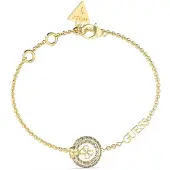 GUESS Fashion gold-plated bracelet with zircons Knot You JUBB04053JWYGWHS