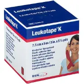 Leukoplast LEUKOTAPE K 7,5 cm rot 1 St