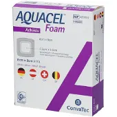 Aquacel Foam adhäsiv 8x8 cm Verband 10 St