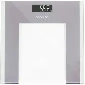 Cecotec Surface Precision Healthy, Elektronische Personenwaage, 180 kg, 100 g, Grau, Transparent, Weiß, 5 kg, kg / lb
